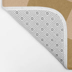 checked wave âÂ peach and gold Bath Mat Gallery Image 2