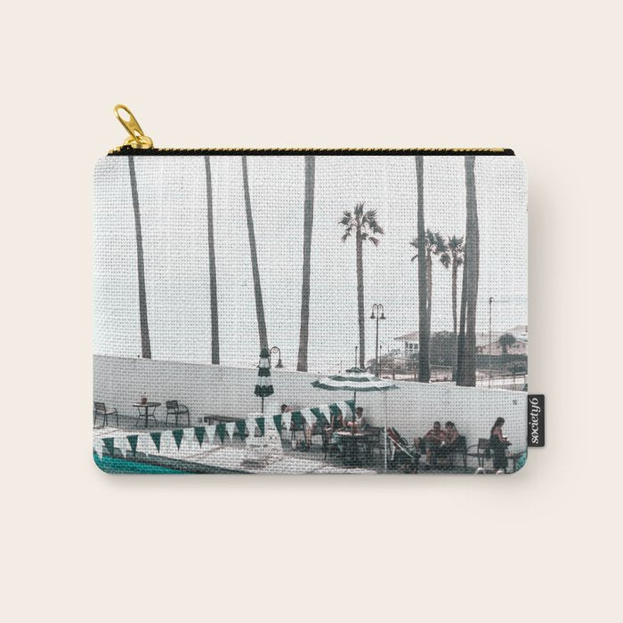 Pool and Palm Trees Carry All Pouch Gallery Image 1