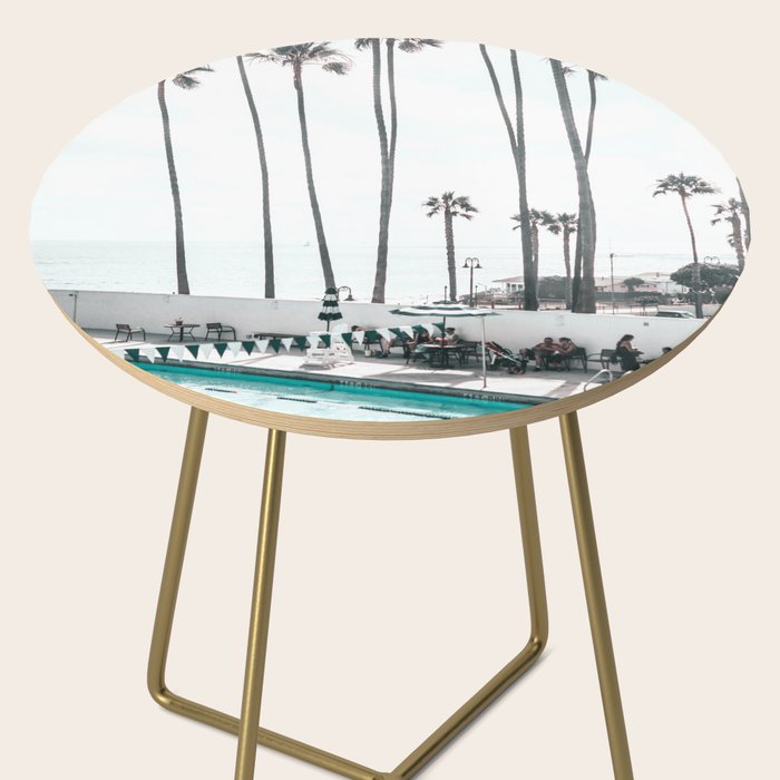 Pool and Palm Trees Side Table Gallery Image 2