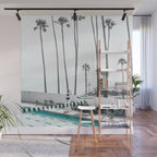 Pool and Palm Trees Wall Mural Gallery Image 1