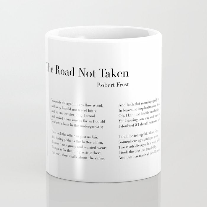 The Road Not Taken by Robert Frost Coffee Mug Gallery Image 4
