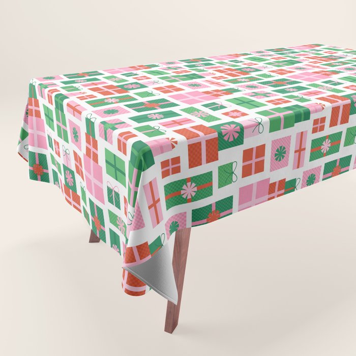Oh What Fun - Red and Green Tablecloth Gallery Image 1