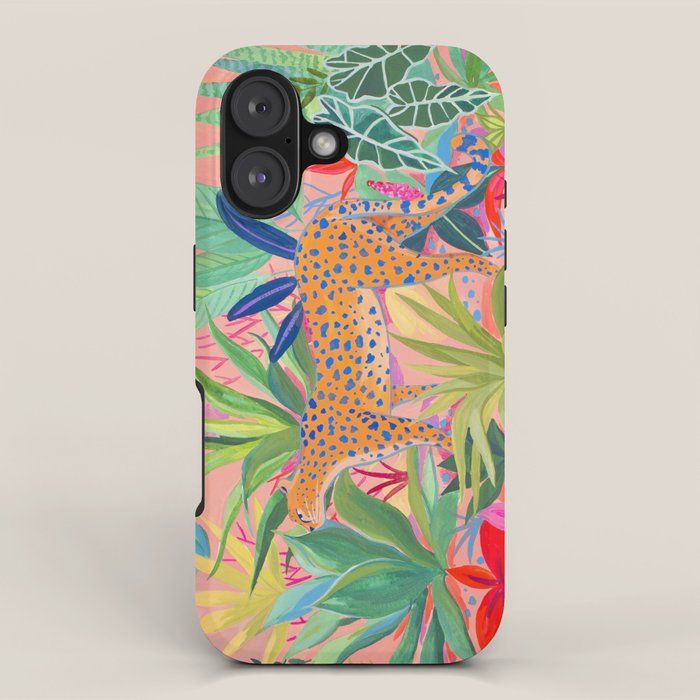 Leopard in Succulent Garden iPhone Case Gallery Image 1