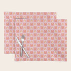 Rainbow Checkered Print Placemat Gallery Image 1