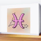 Pisces Symbol Wall Mural Gallery Image 2