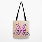 Pisces Symbol Tote Bag Gallery Image 2