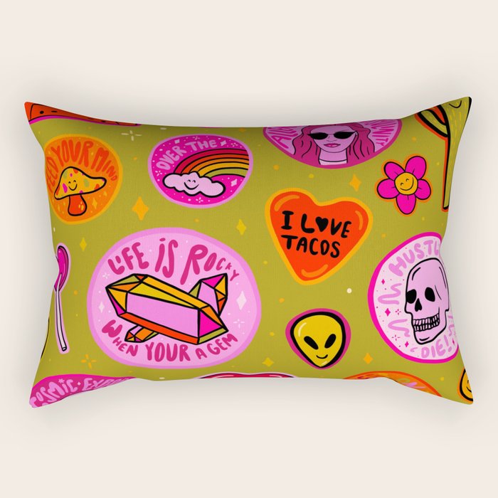 Patch Print Rectangular Pillow Gallery Image 1