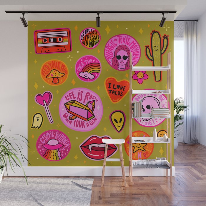 Patch Print Wall Mural Gallery Image 1