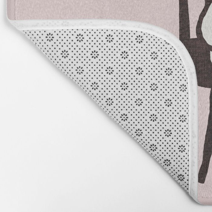 Tea time with cat Bath Mat Gallery Image 2