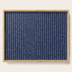 Lines II (Navy) Serving Tray Gallery Image 1