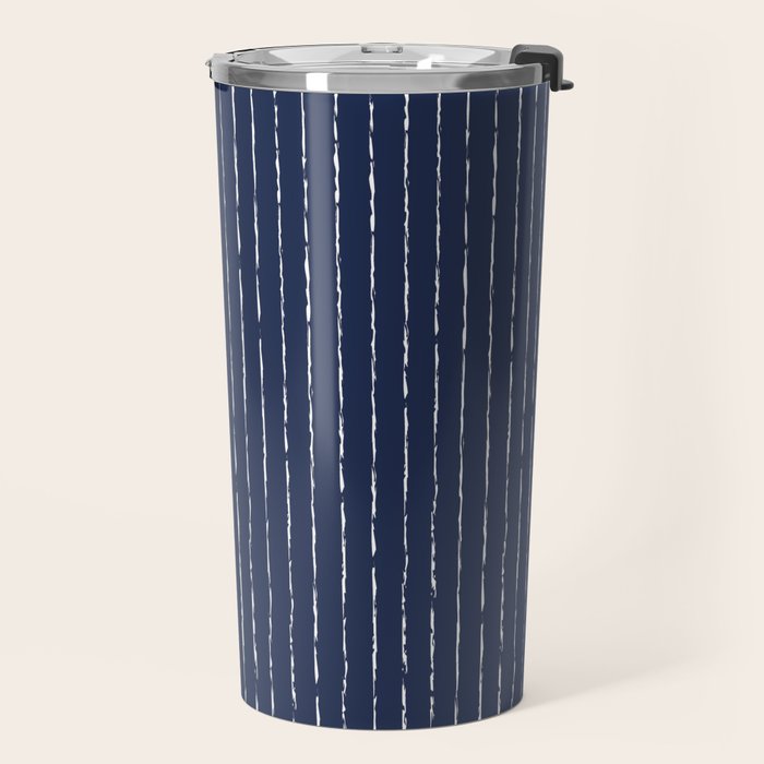 Lines II (Navy) Travel Mug Gallery Image 2