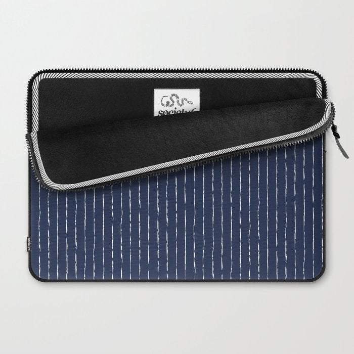 Lines II (Navy) Laptop Sleeve Gallery Image 2