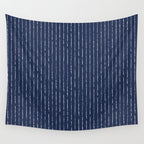 Lines II (Navy) Wall Tapestry Gallery Image 4