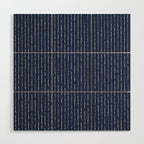 Lines II (Navy) Wood Wall Art Gallery Image 1