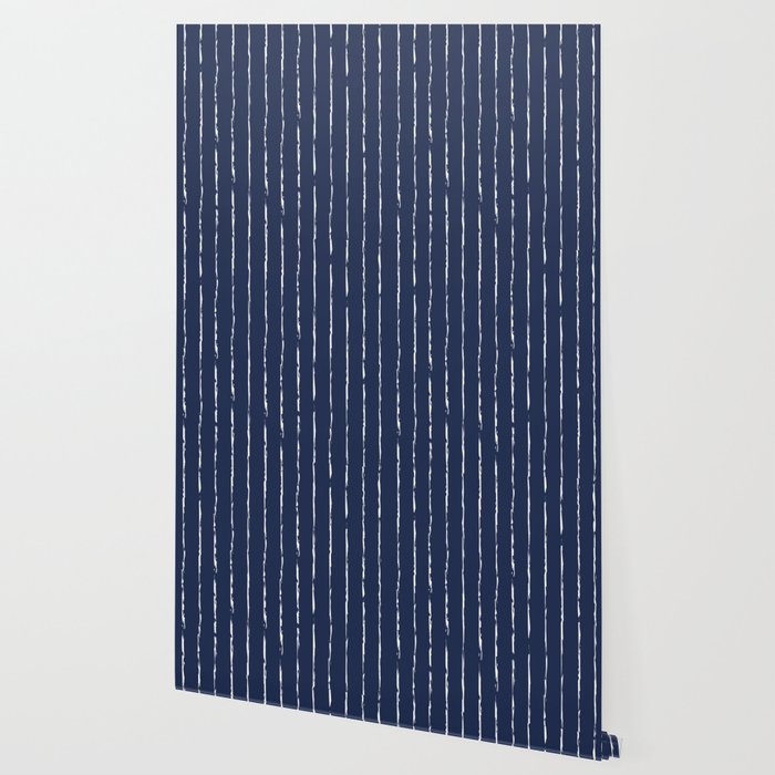 Lines II (Navy) Wallpaper Gallery Image 2