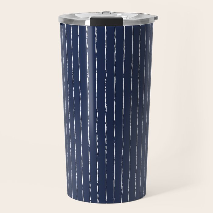 Lines II (Navy) Travel Mug Gallery Image 1