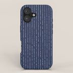 Lines II (Navy) iPhone Case Gallery Image 1