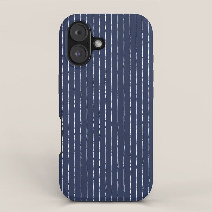 Lines II (Navy) iPhone Case Gallery Image 1