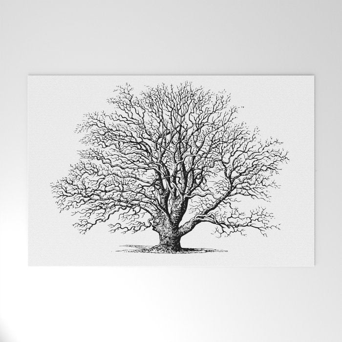 oak tree botanical no2 Welcome Mat Gallery Image 1