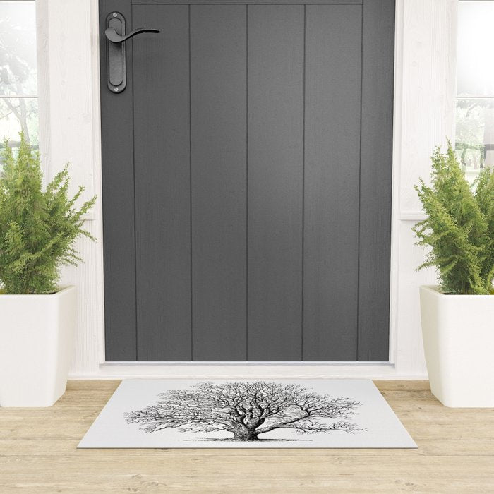 oak tree botanical no2 Welcome Mat Gallery Image 3