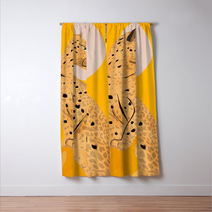 Leopard Window Curtain Gallery Image 3