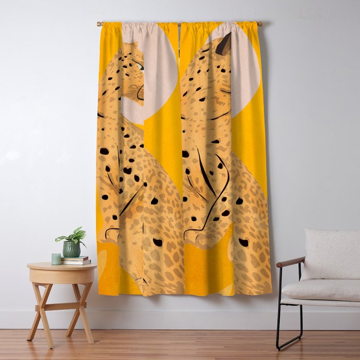 Leopard Window Curtain Gallery Image 5