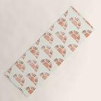 block print suns - multi colored terra cotta Yoga Mat Gallery Image 1