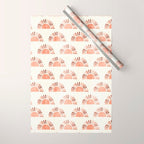 block print suns - multi colored terra cotta Wrapping Paper Gallery Image 1