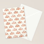 block print suns - multi colored terra cotta Stationery Card Gallery Image 2