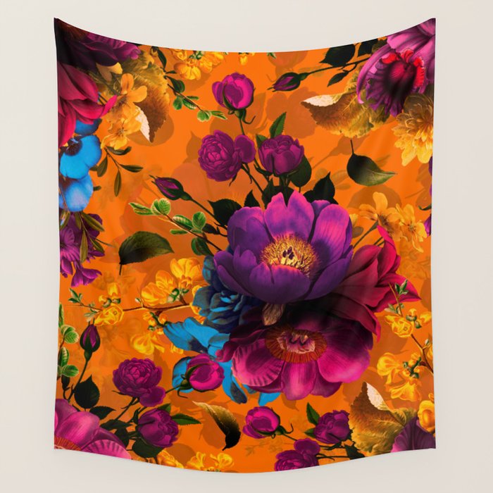 Vintage & Shabby Chic - Midnight Tropical Garden Wall Tapestry Gallery Image 4