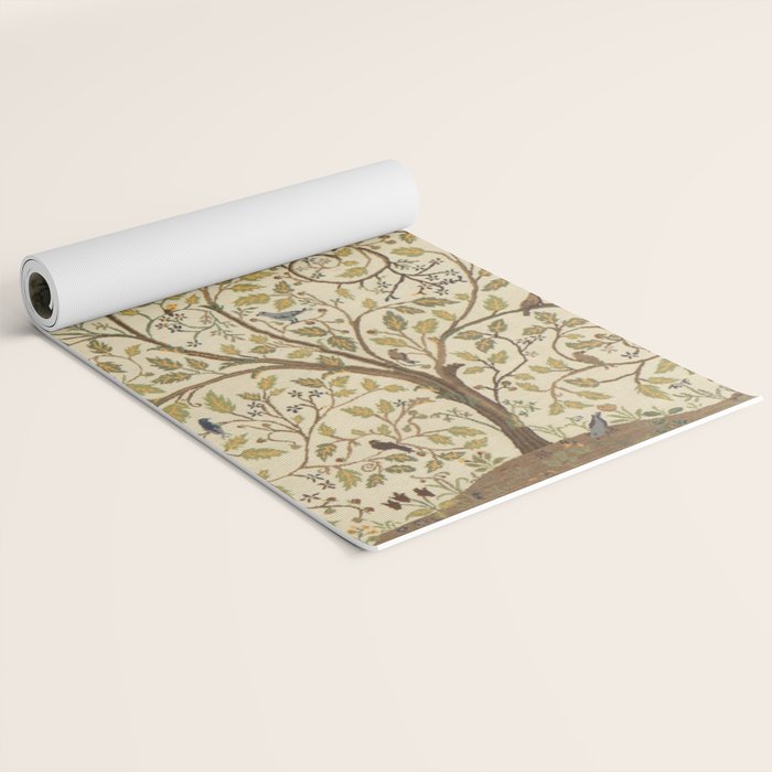 William Morris Antique Tree of Life Yoga Mat Gallery Image 2