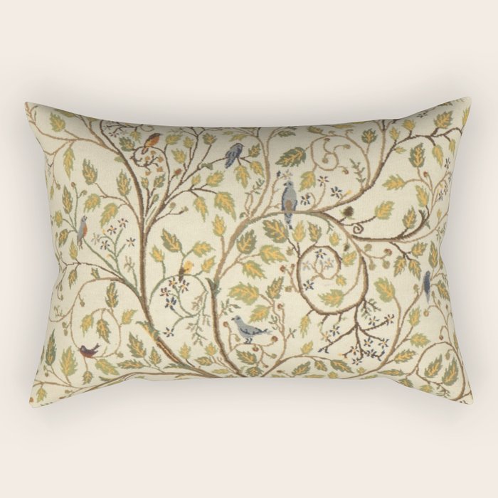 William Morris Antique Tree of Life Rectangular Pillow Gallery Image 2