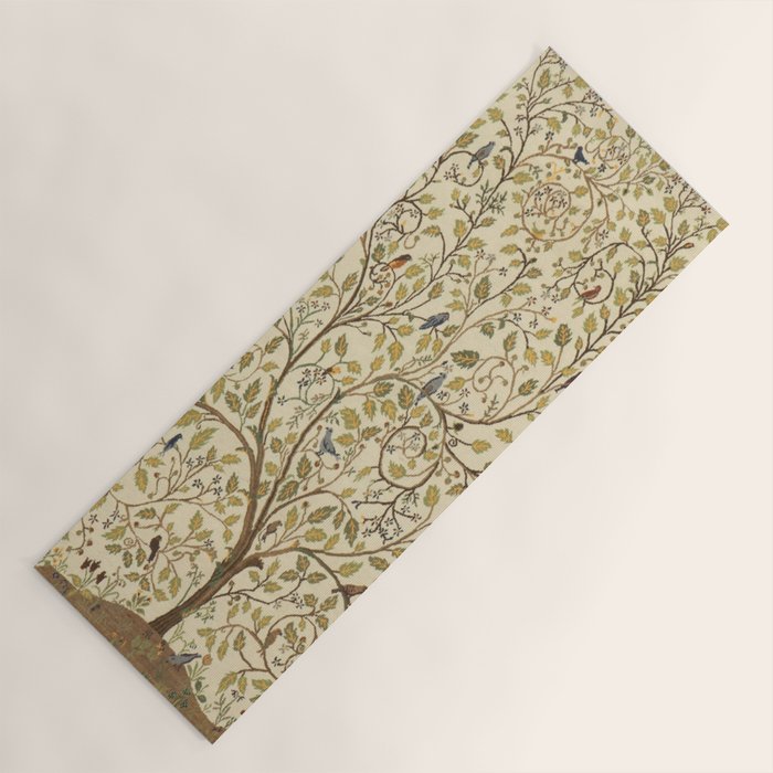 William Morris Antique Tree of Life Yoga Mat Gallery Image 1