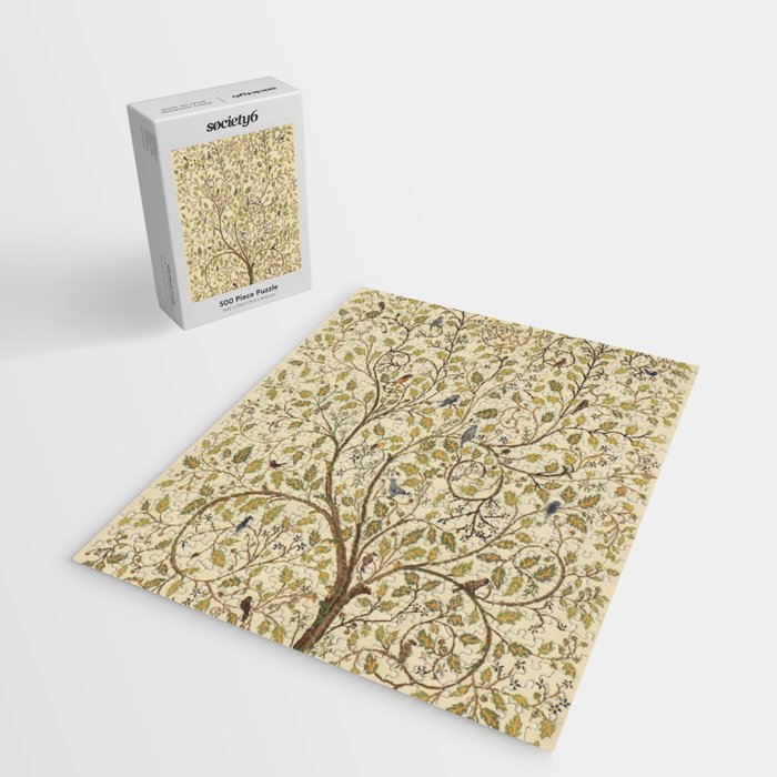 William Morris Antique Tree of Life Jigsaw Puzzle Gallery Image 2