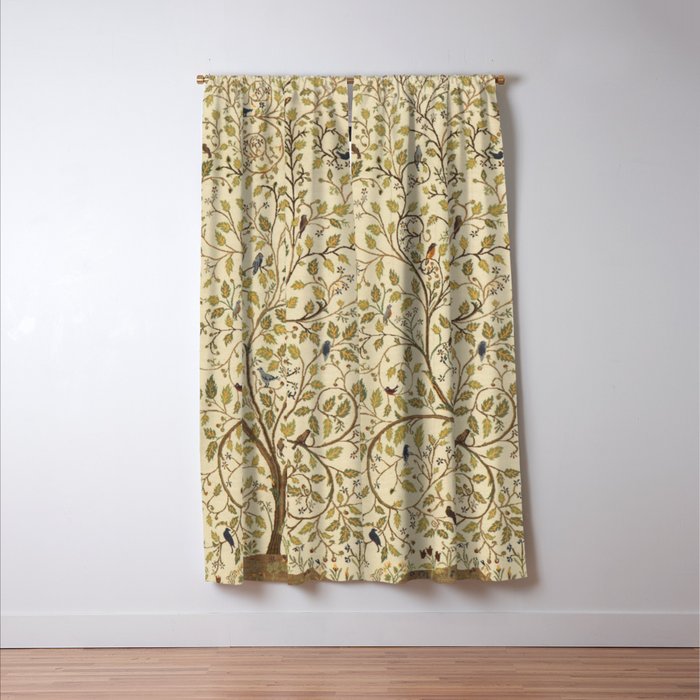 William Morris Antique Tree of Life Window Curtain Gallery Image 3