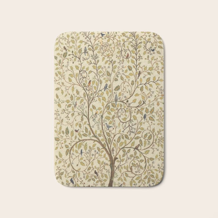 William Morris Antique Tree of Life Bath Mat Gallery Image 1
