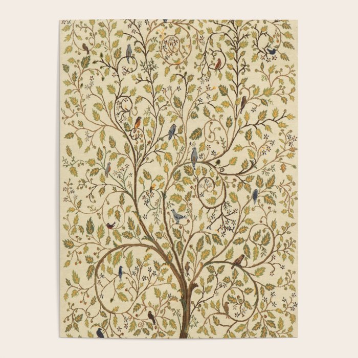 William Morris Antique Tree of Life Poster Gallery Image 1