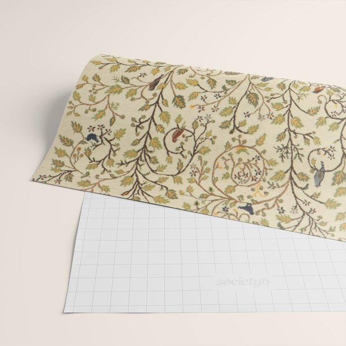 William Morris Antique Tree of Life Wrapping Paper Gallery Image 2