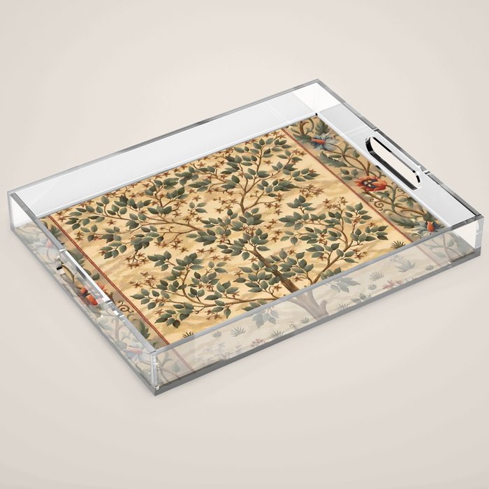 William Morris "Tree of life" 3. Acrylic Tray Gallery Image 1