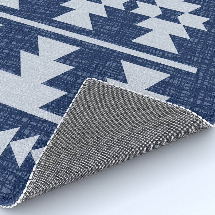 Southwestern Pattern 128 Indigo Blue Rug Gallery Image 4