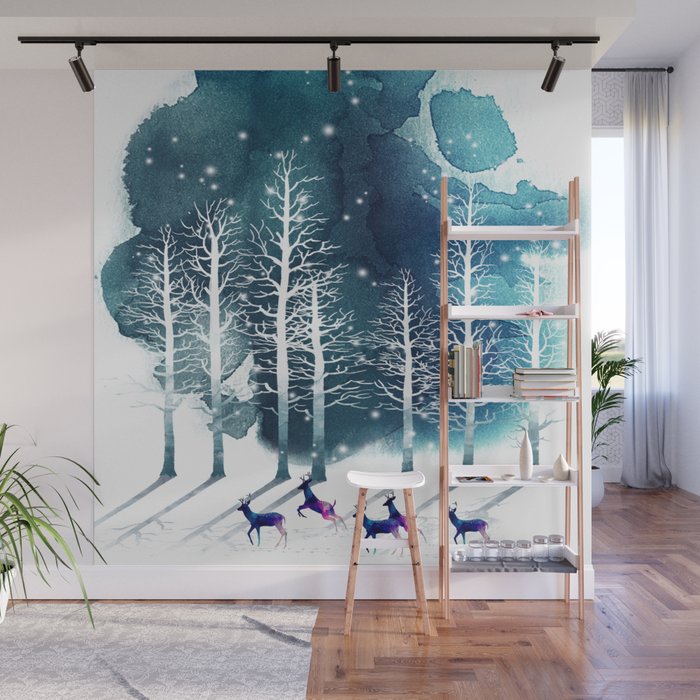 Winter Night 2 Wall Mural Gallery Image 1