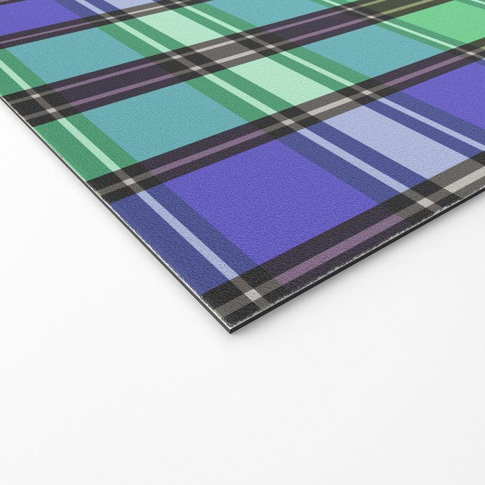 Fusion Colorful Toned Grids B Welcome Mat Gallery Image 2