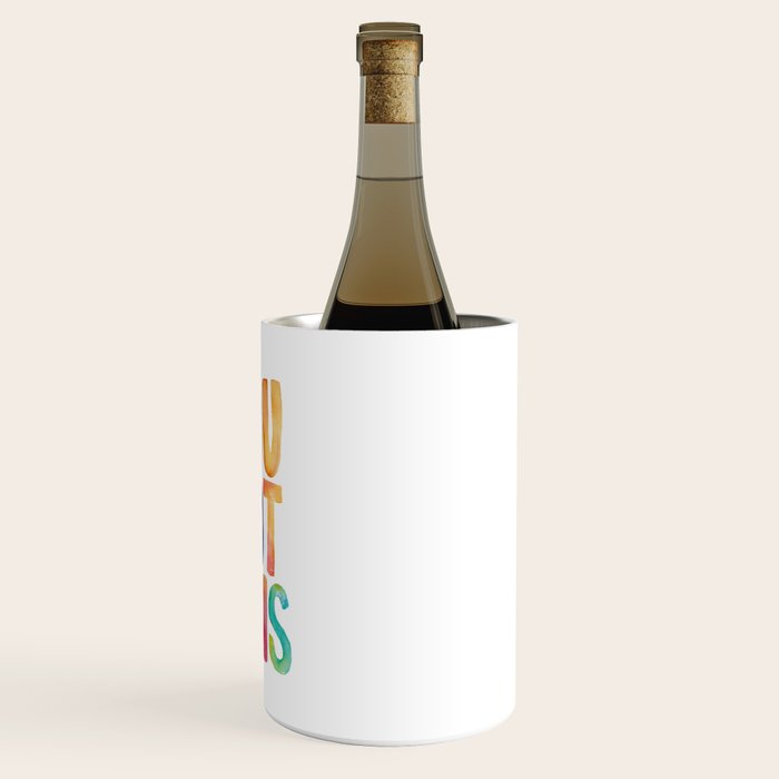 You Got This Rainbow Watercolor Wine Chiller Gallery Image 3
