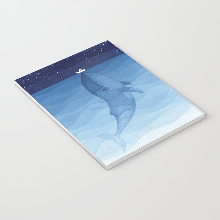 Whale blue ocean Notebook Gallery Image 3