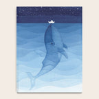 Whale blue ocean Notebook Gallery Image 4