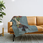 fox love Throw Blanket Gallery Image 1