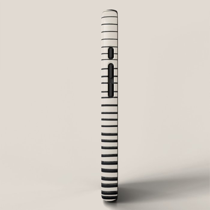 Black Horizontal Lines iPhone Case Gallery Image 2