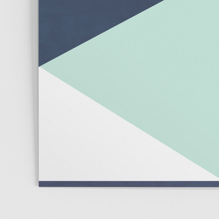 Geometrics - seafoam & blue concrete Poster Gallery Image 3