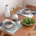 Geometrics - seafoam & blue concrete Placemat Gallery Image 2