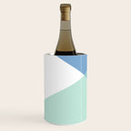 Geometrics - seafoam & blue concrete Wine Chiller Gallery Image 1